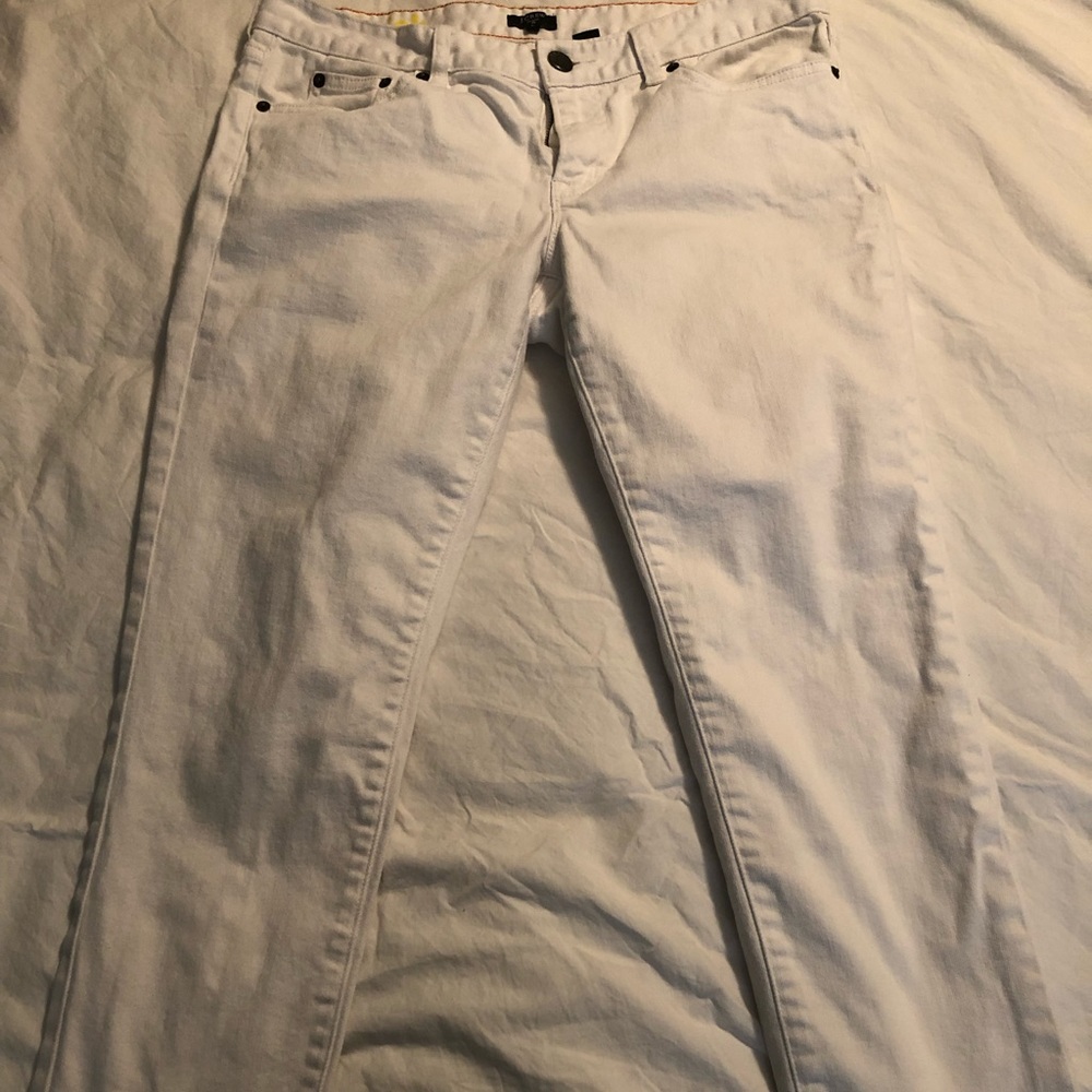 NWOT White J.Crew Toothpick cropped jeans